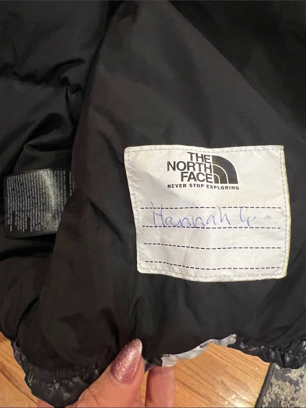 The North Face worn one